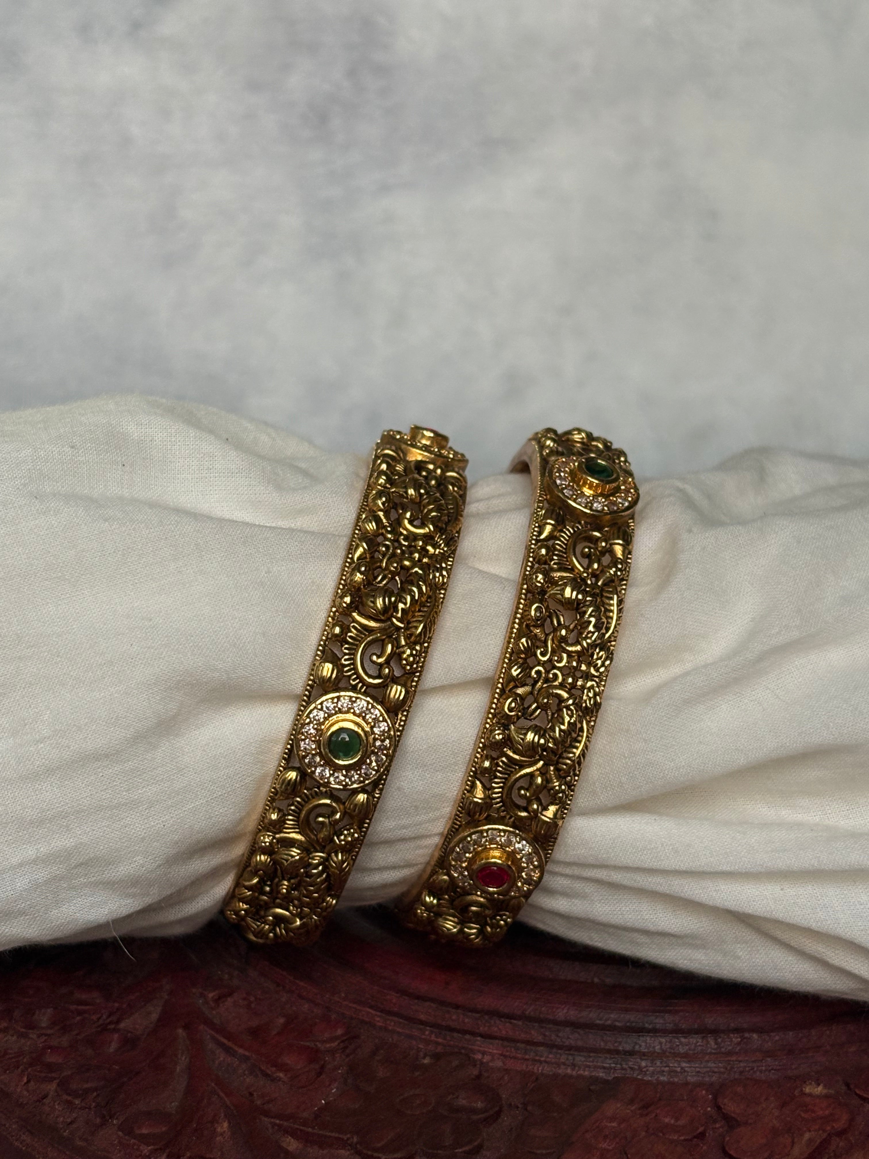 Peacock bangles