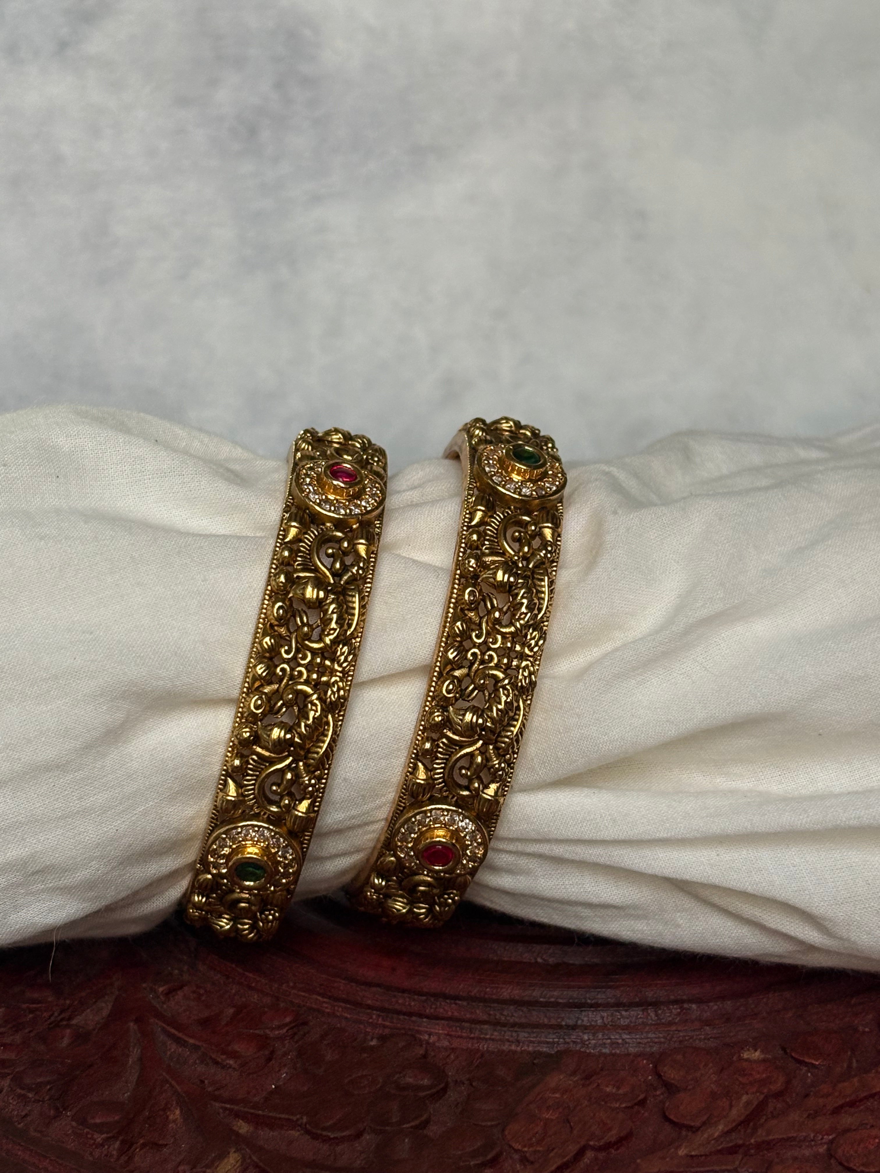 Peacock bangles