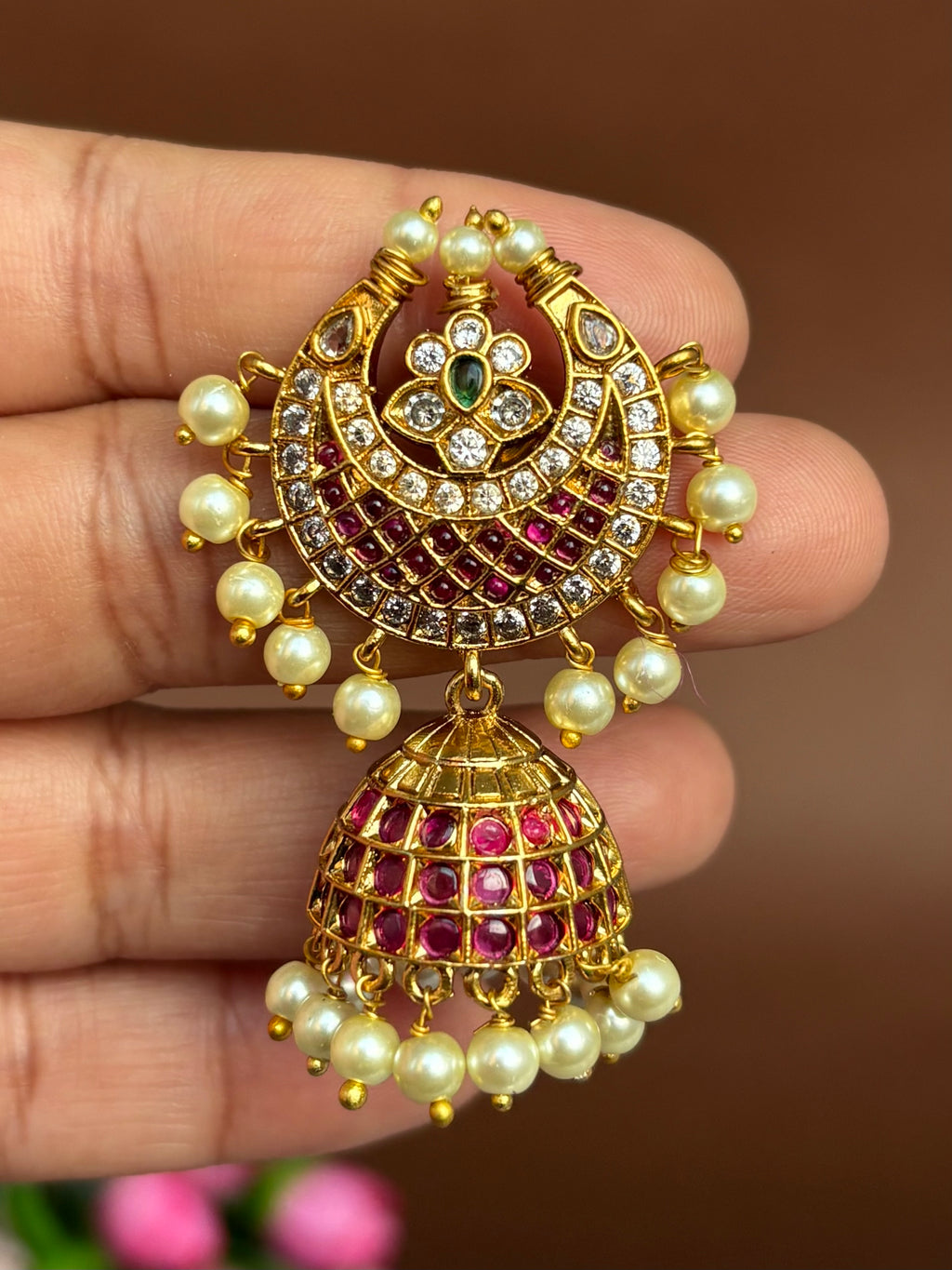 HALFMOON KEMP JHUMKAS