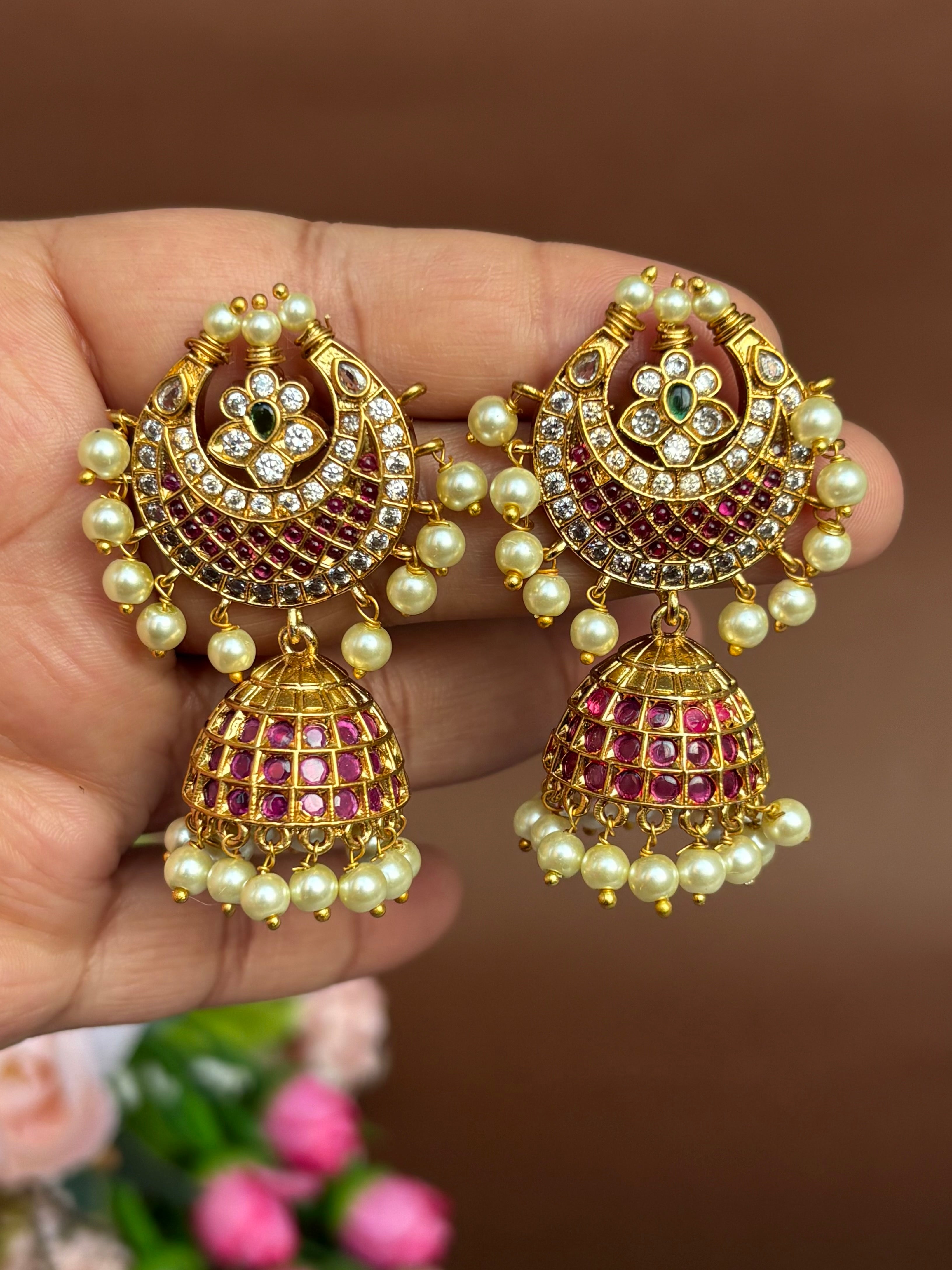 HALFMOON KEMP JHUMKAS