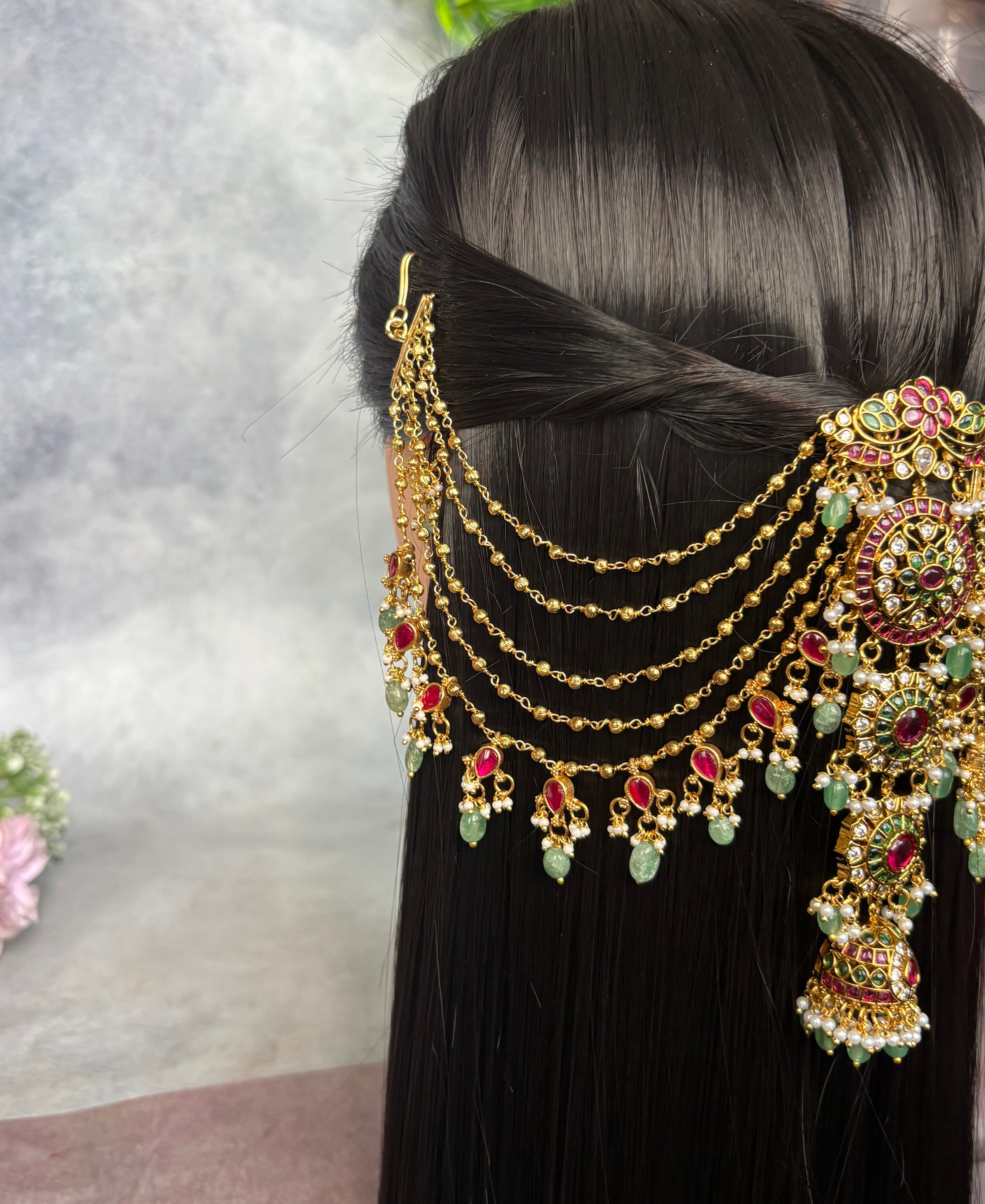 Jadau earchains with jada billa