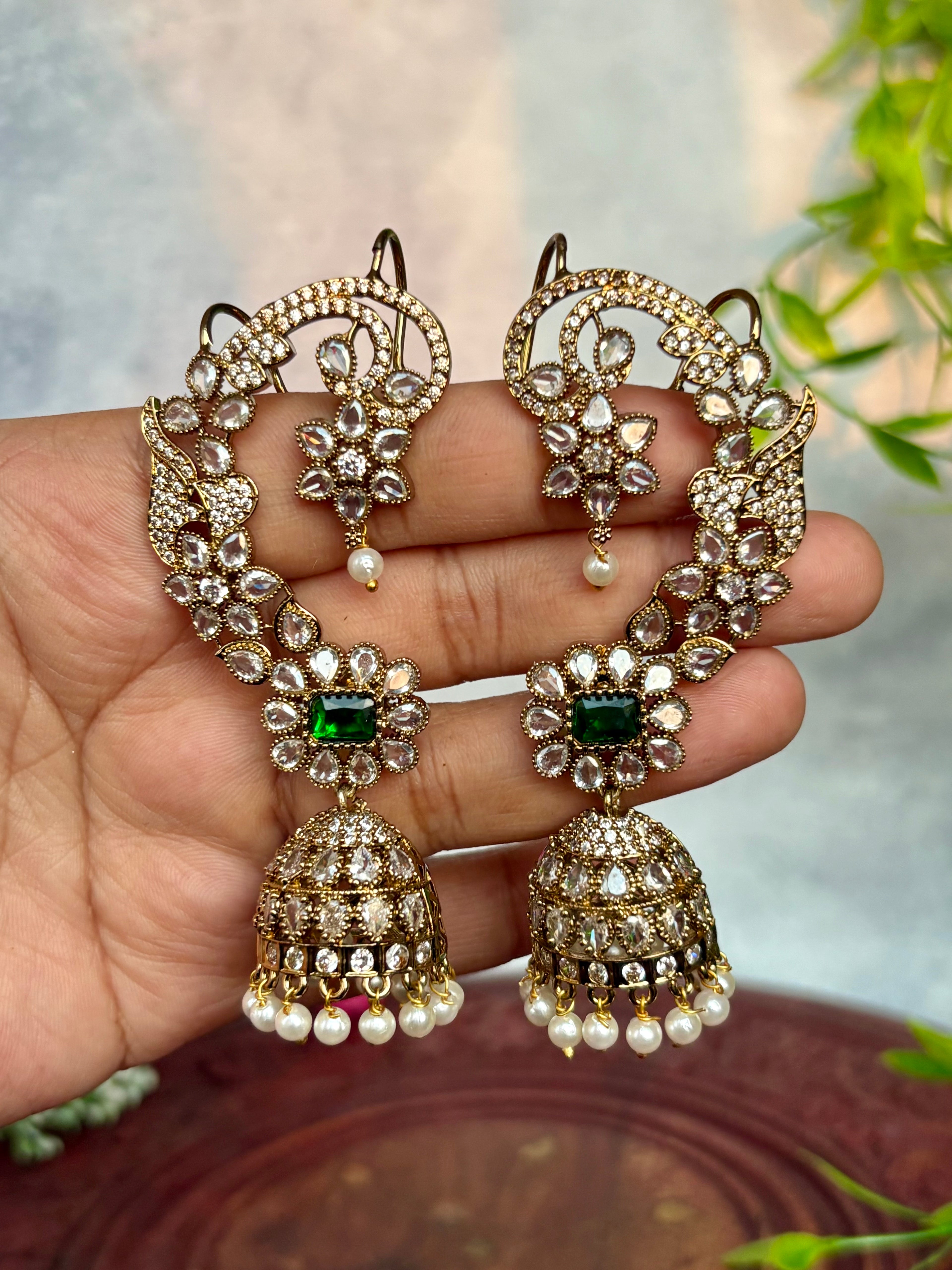 Floral earcuffs