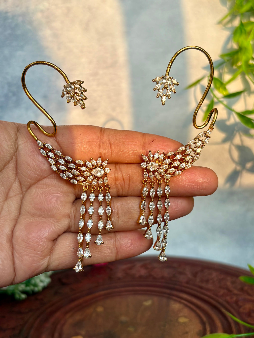 DIAMOND REPLICA EARCUFFS