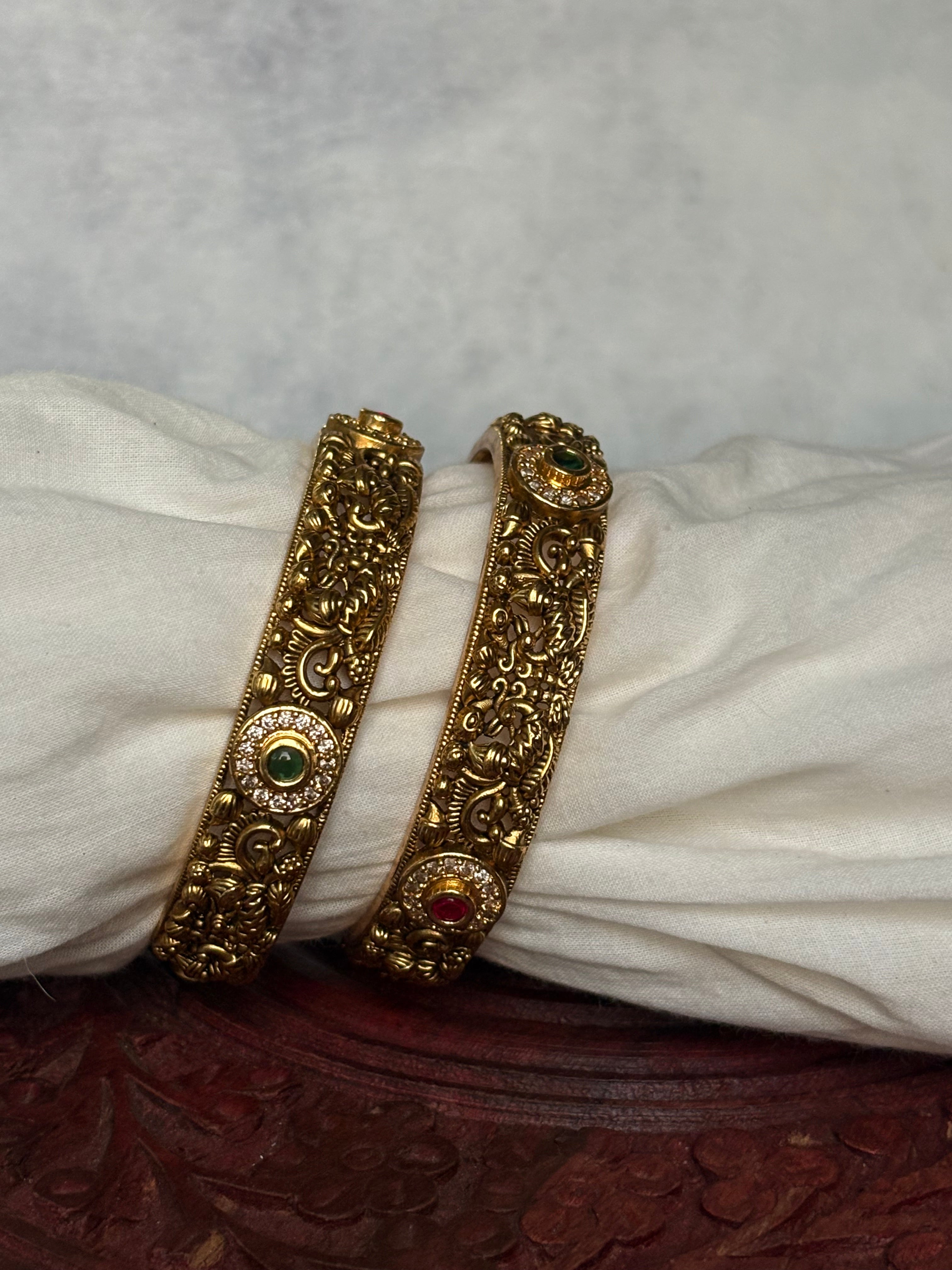 Peacock bangles
