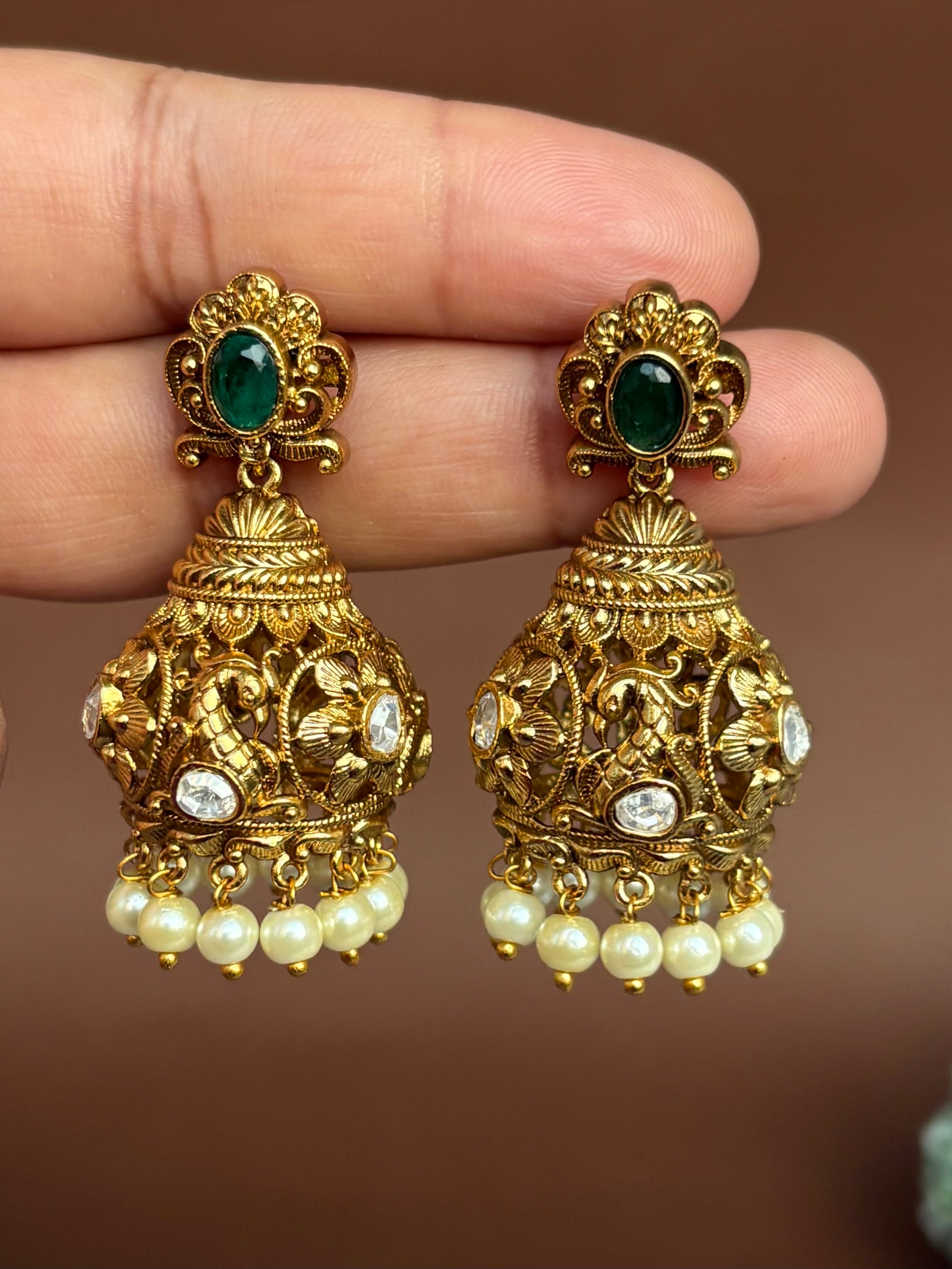 MOISSANITE JHUMKAS