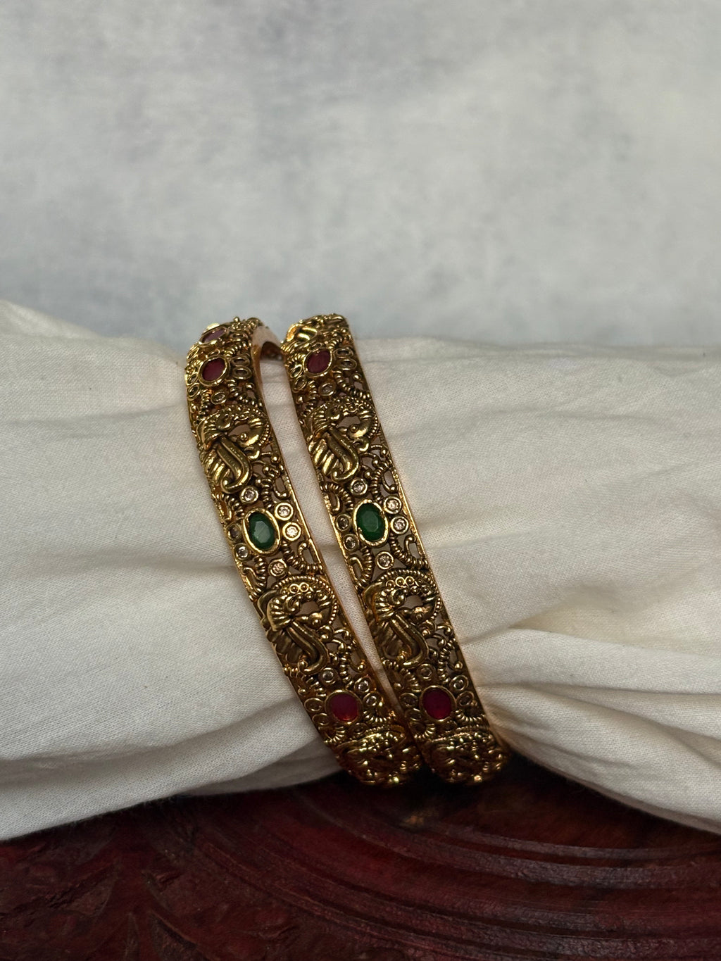 Peacock bangles