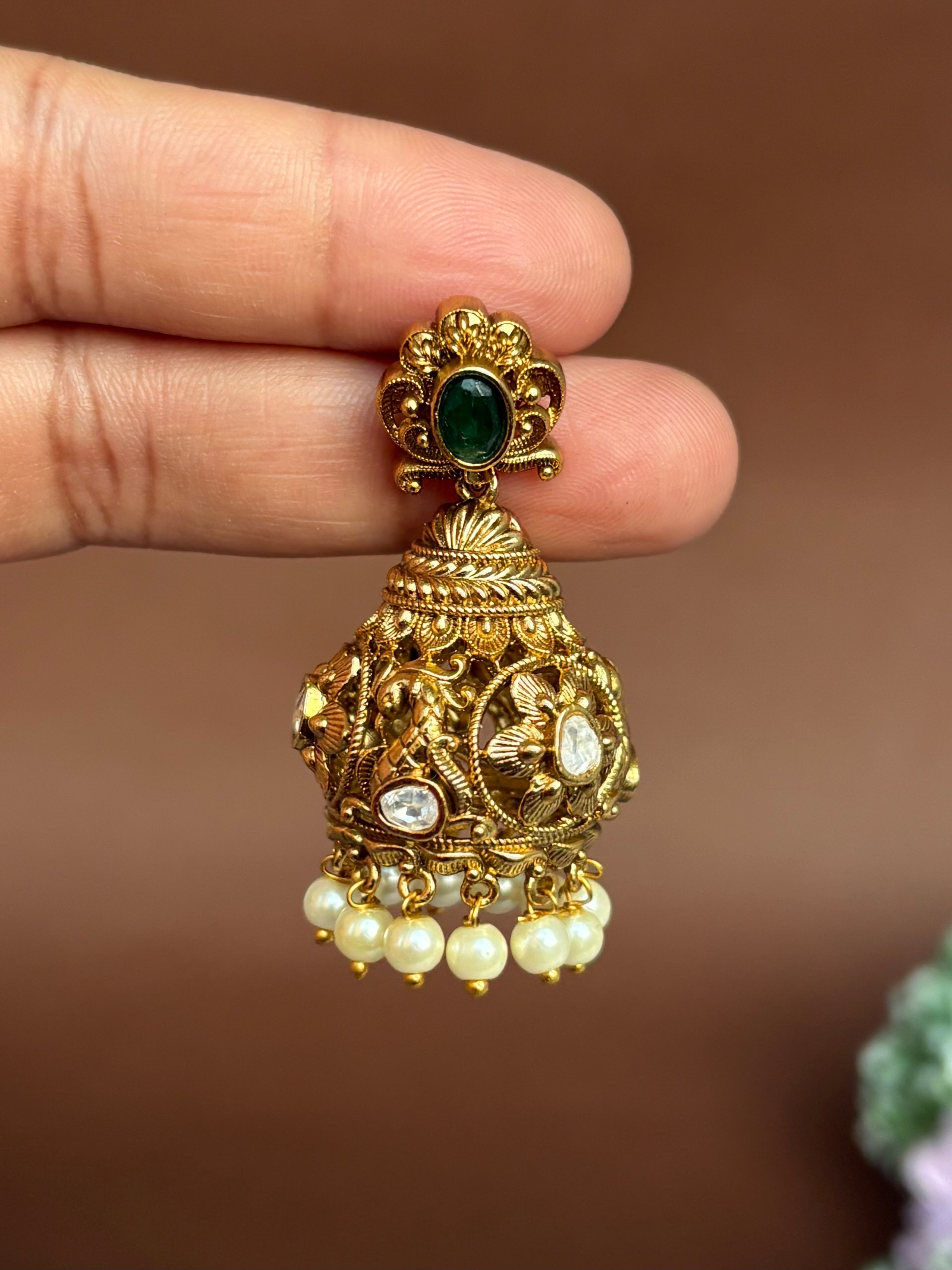 MOISSANITE JHUMKAS