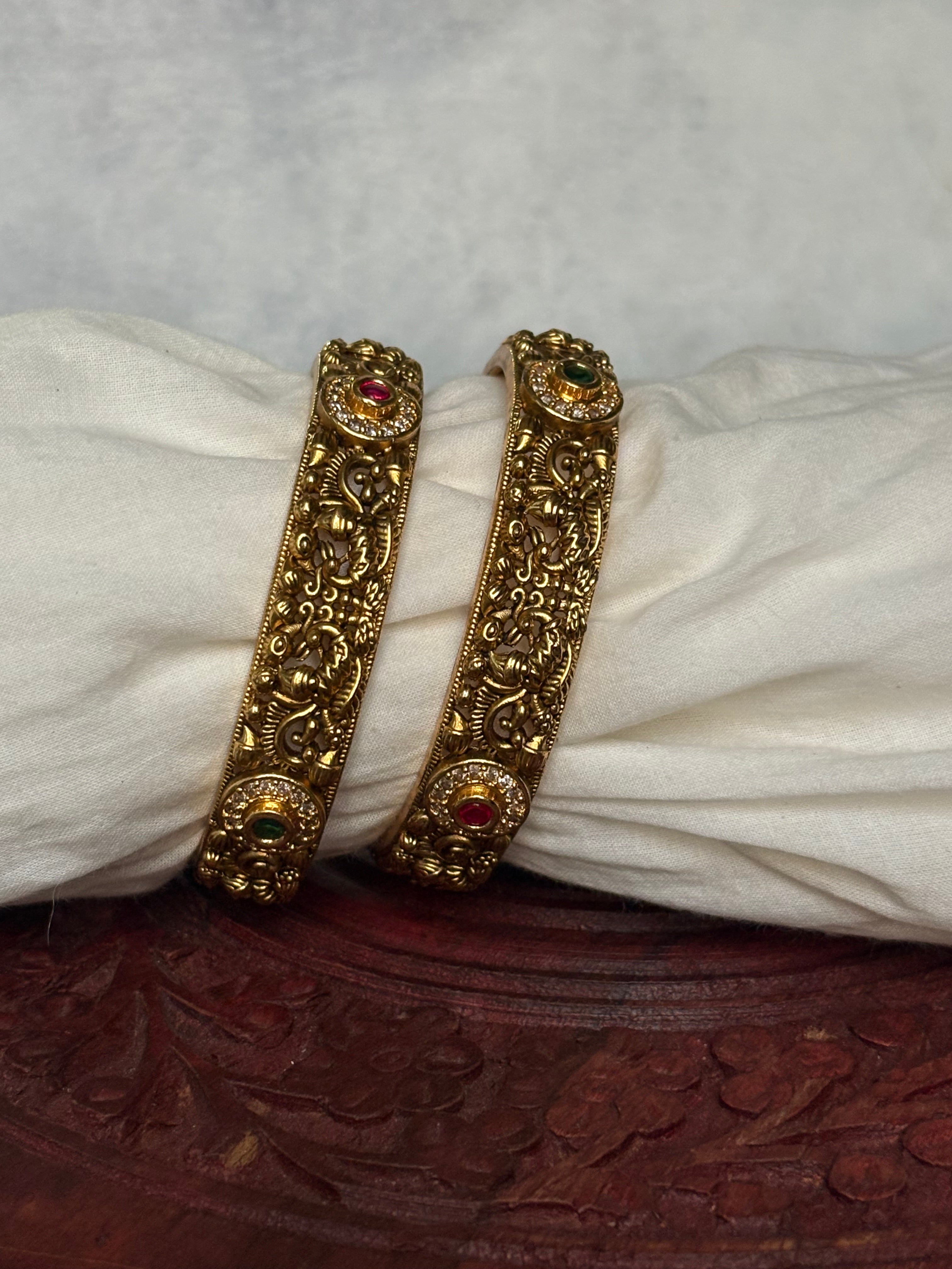 Peacock bangles