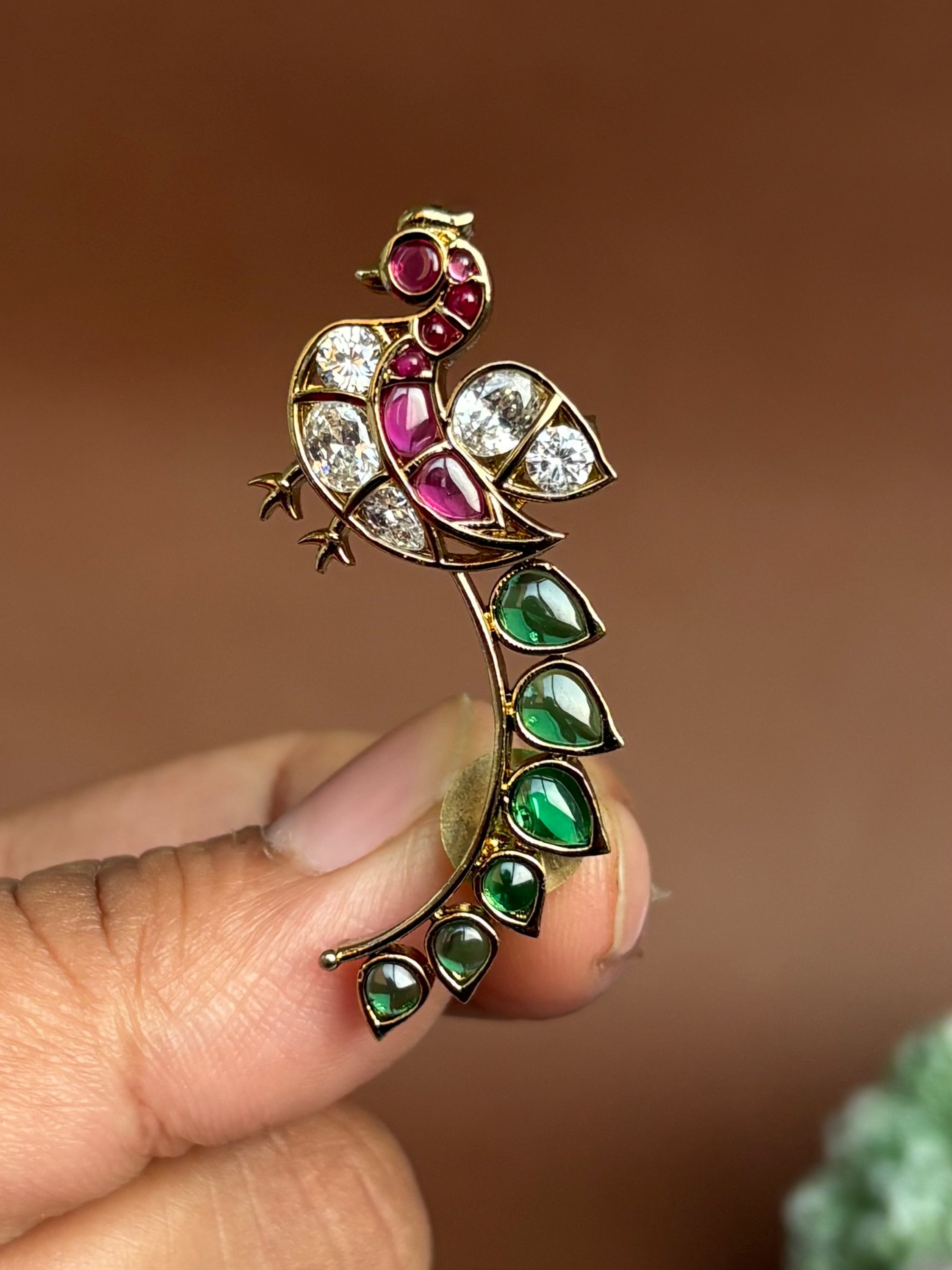 PEACOCK EARCUFFS