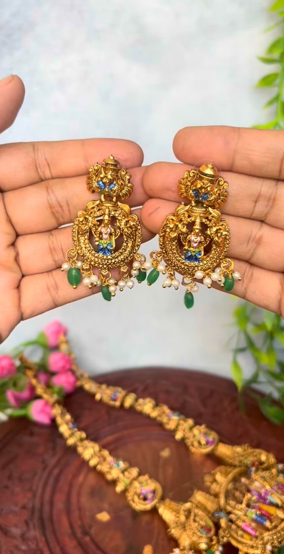 Meenakari long haaram