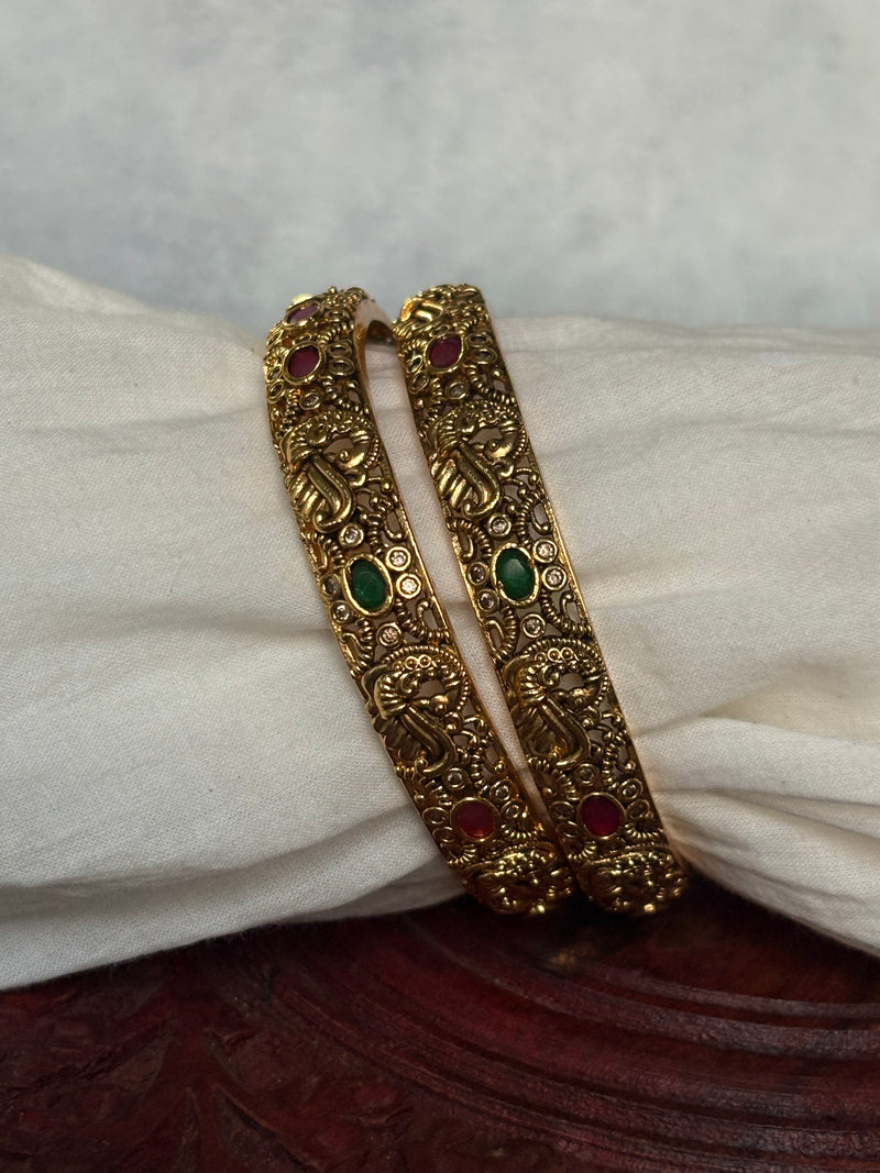 Peacock bangles