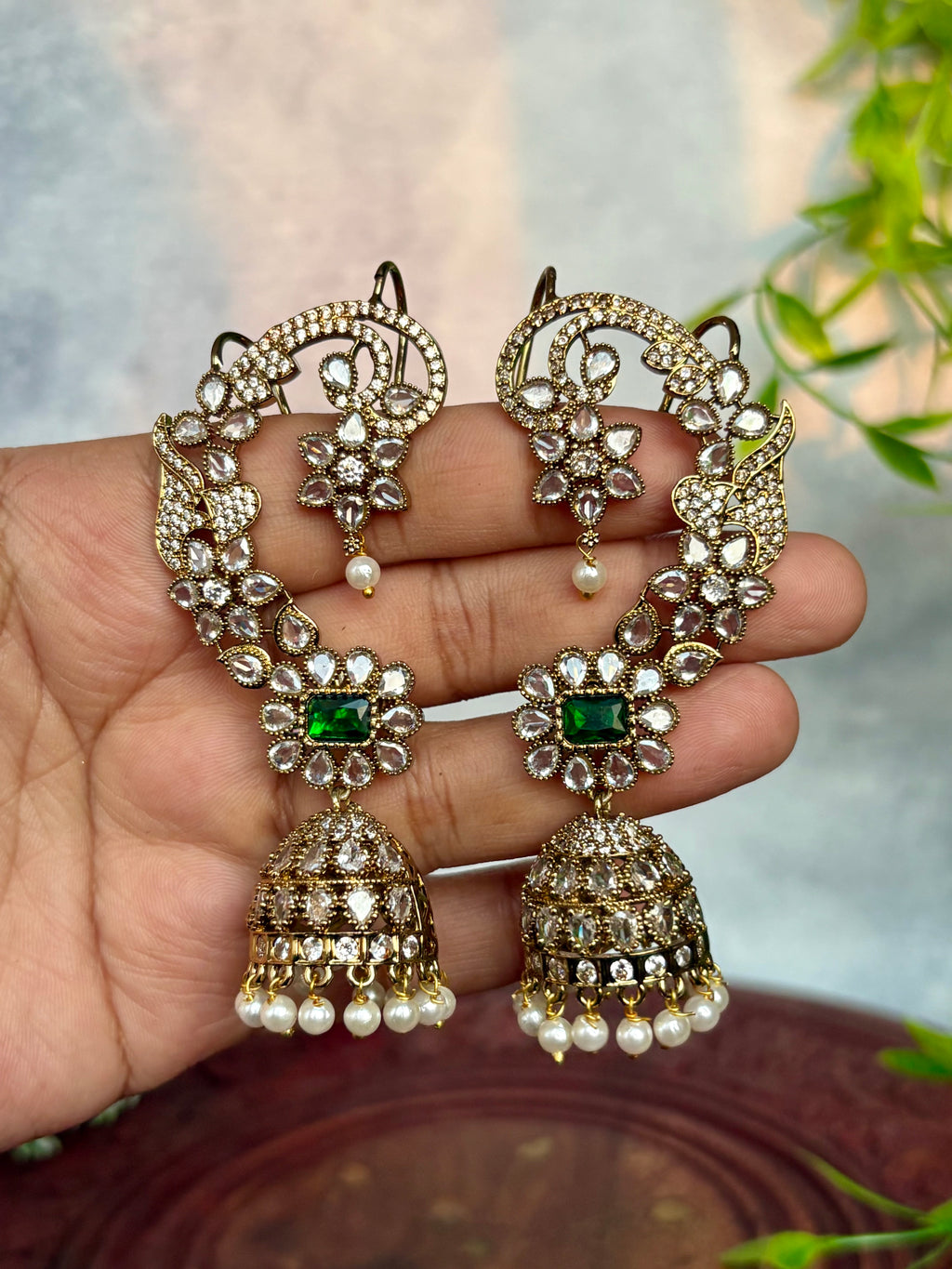 Floral earcuffs