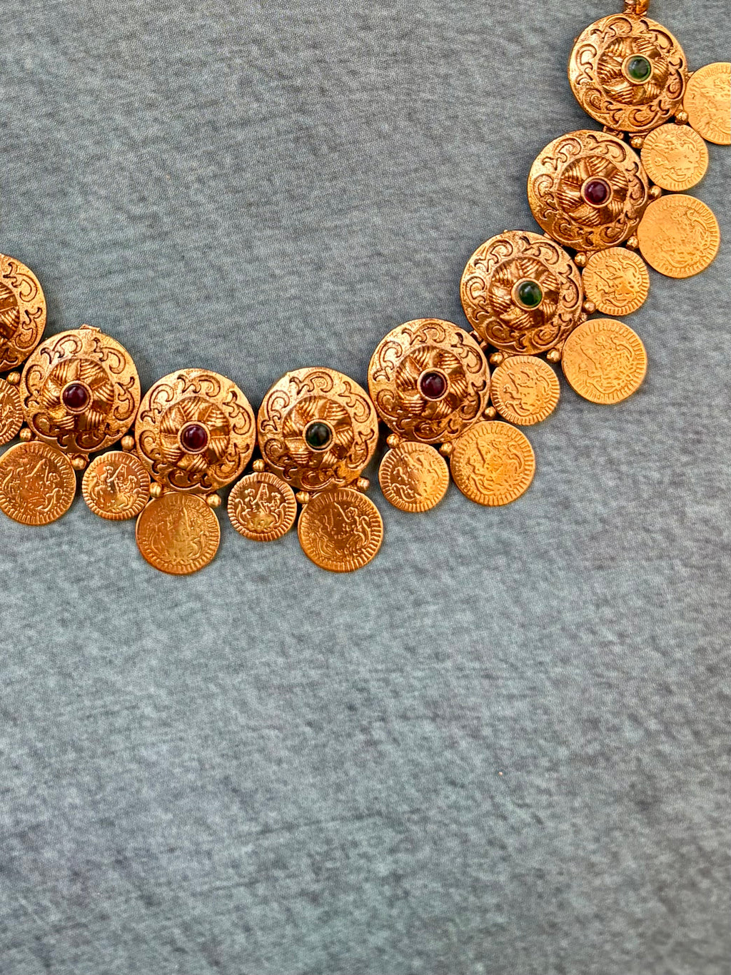 Lakshmi coin neckpiece