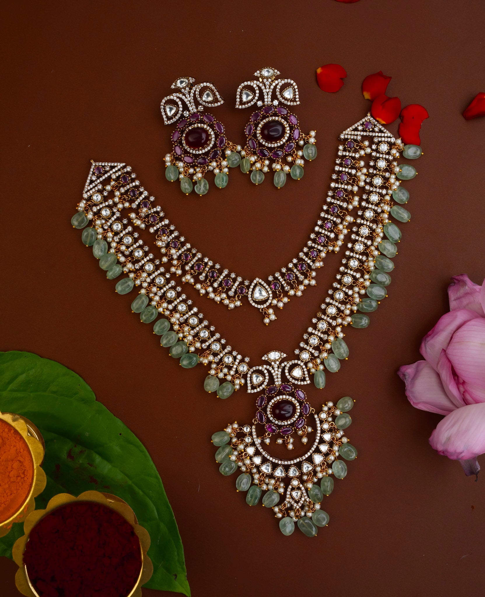 VICTORIAN MOISSANITE ROYAL NECKPIECE