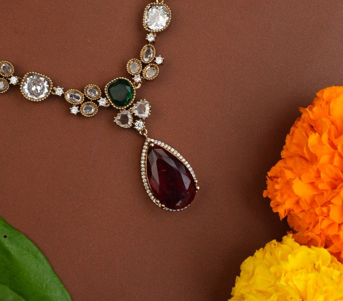 DIAMOND DROP NECKPIECE