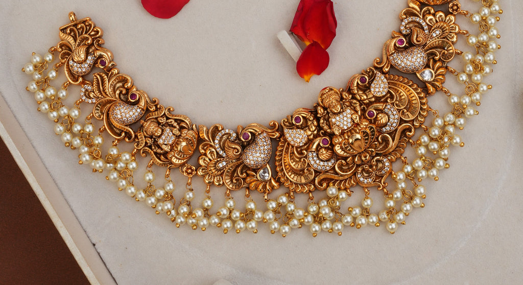 ANTIQUE LAKSHMI NECKPIECE