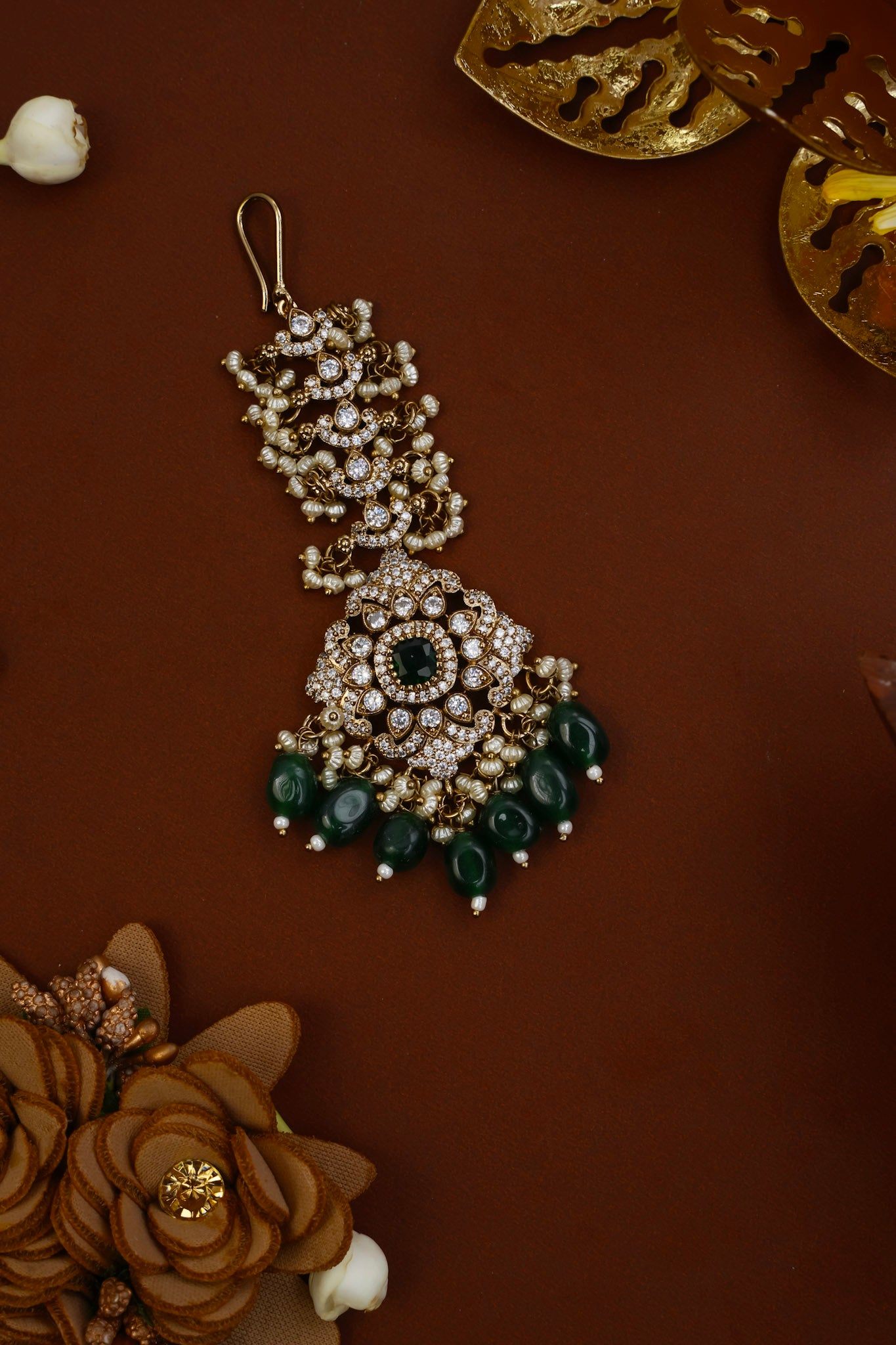 VICTORIAN FLORAL MANGTIKA (GREEN)