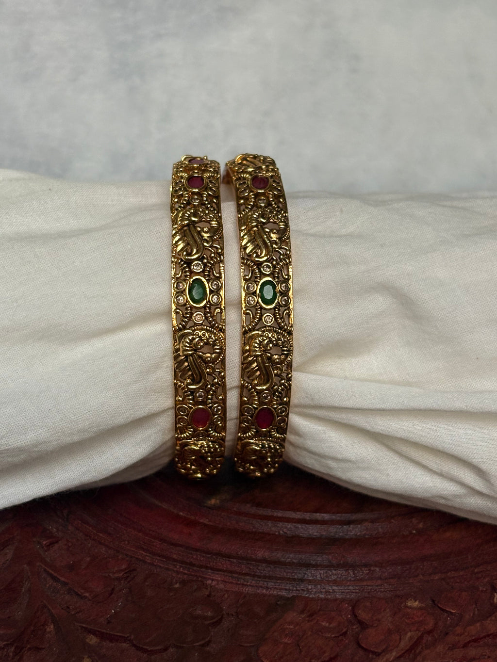 Peacock bangles