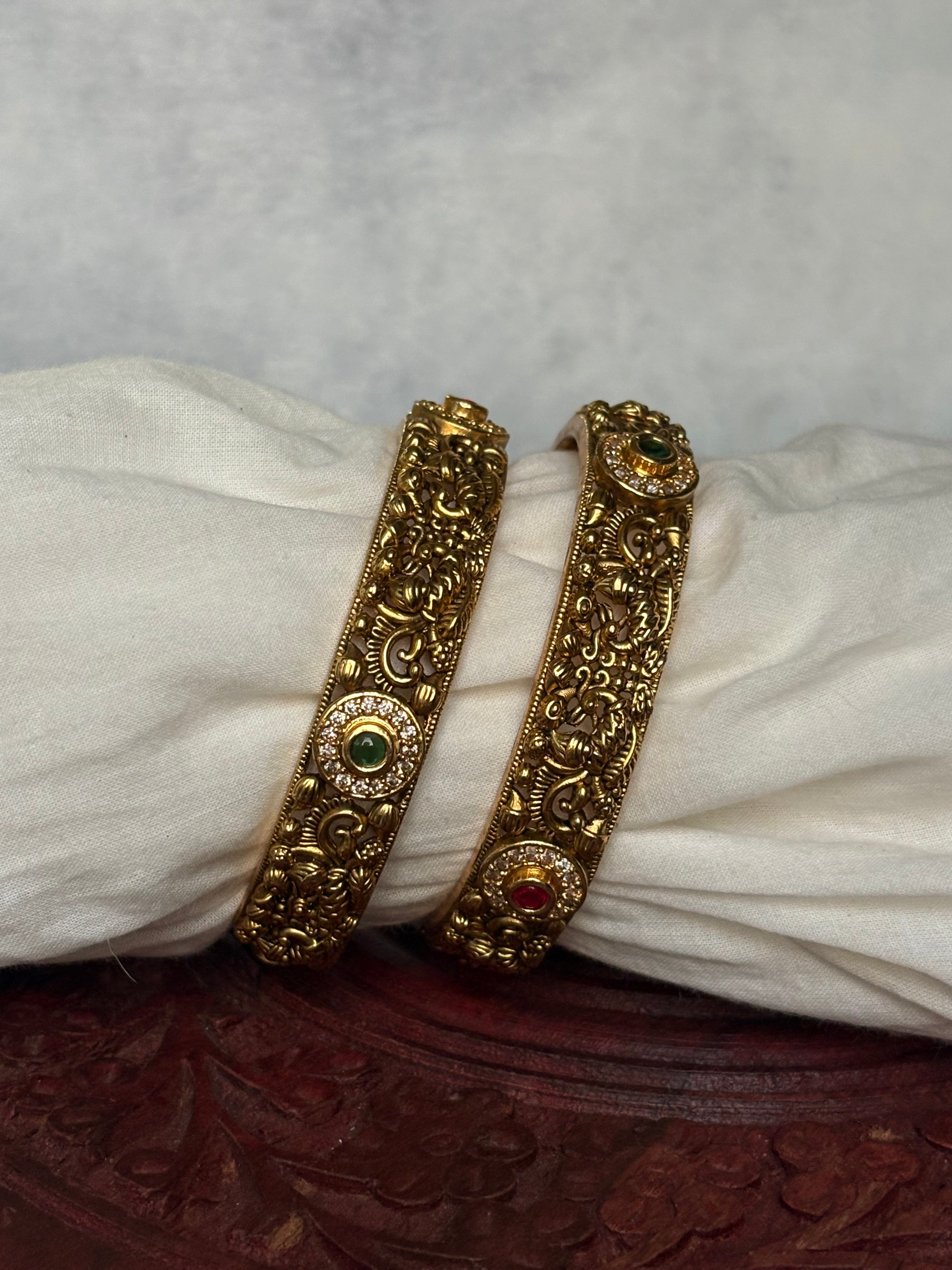 Peacock bangles