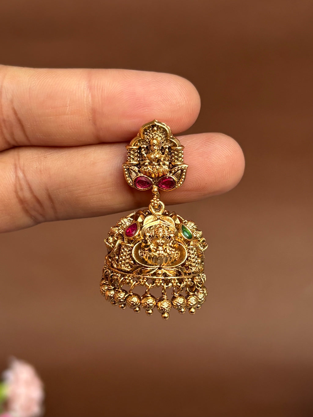 Lakshmi kundan jhumkas