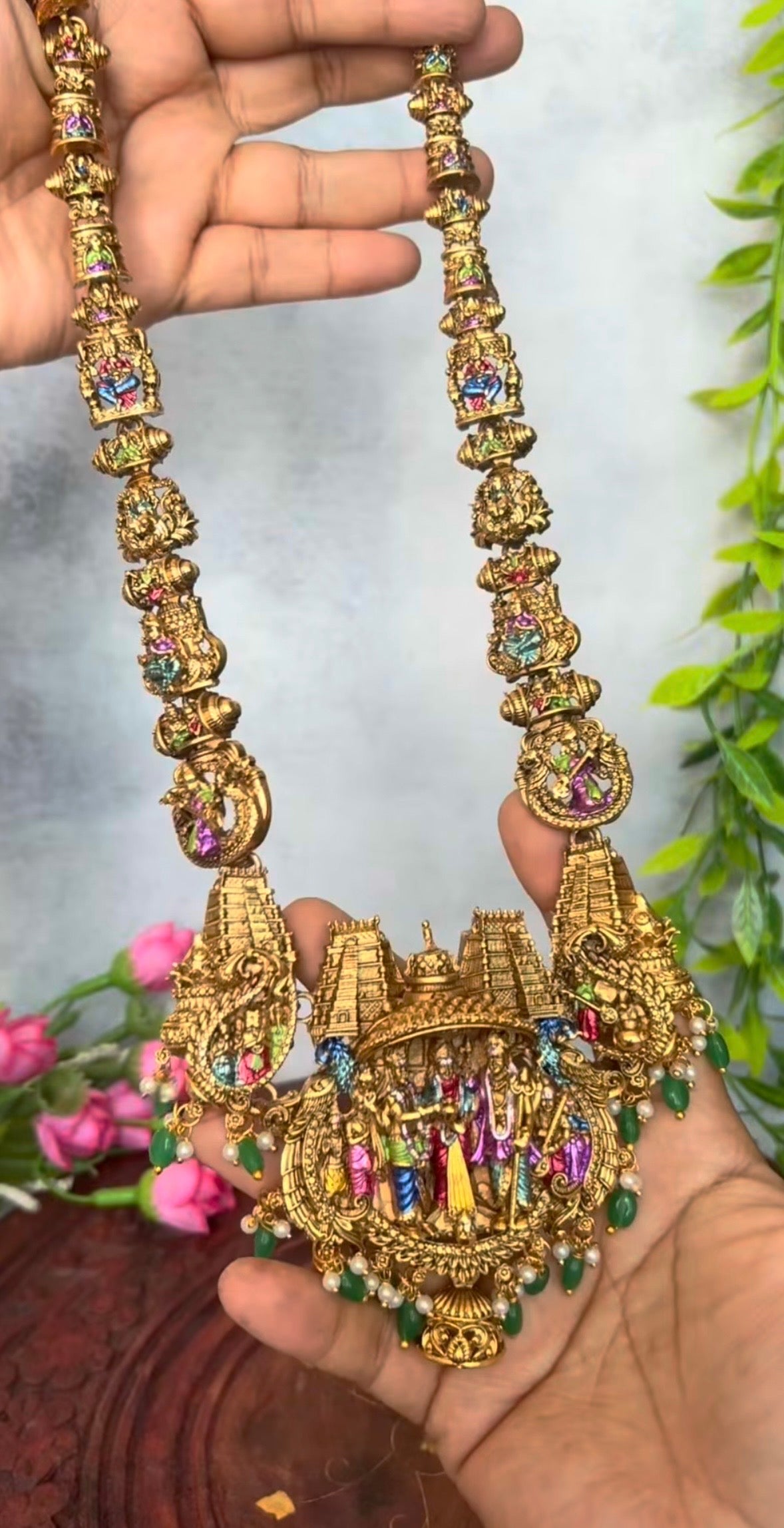 Meenakari long haaram