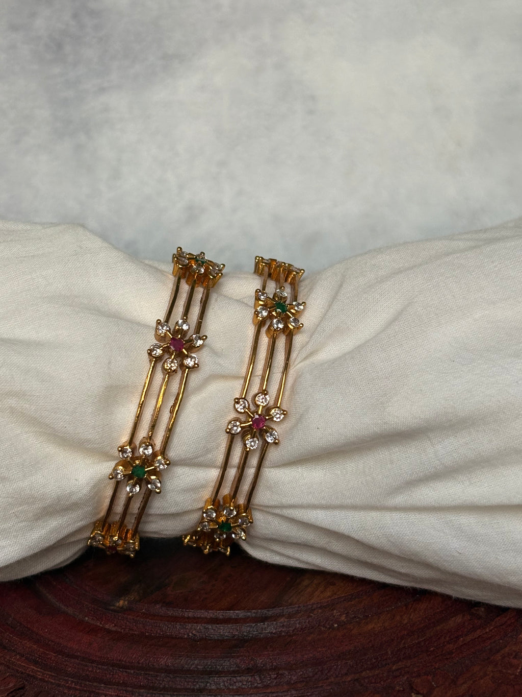 Diamond replica bangles