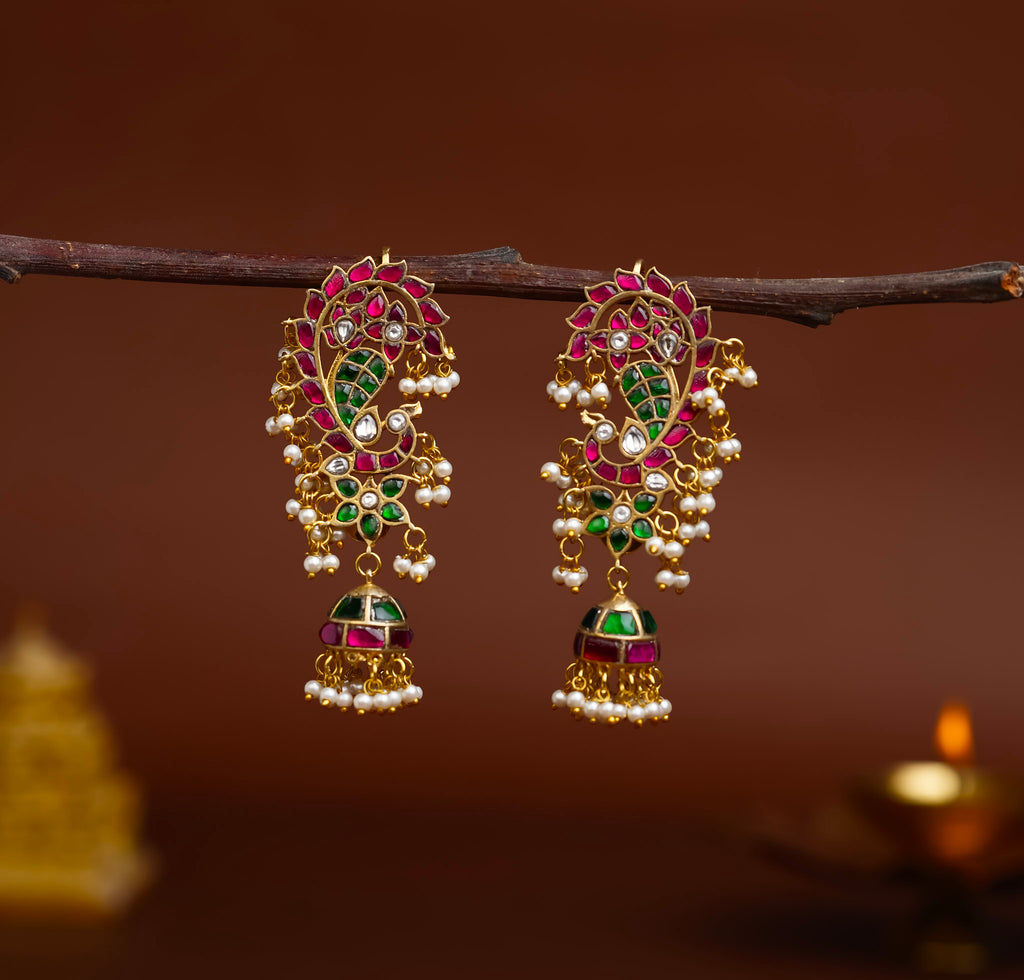 JADAU PEACOCK EARCUFFS