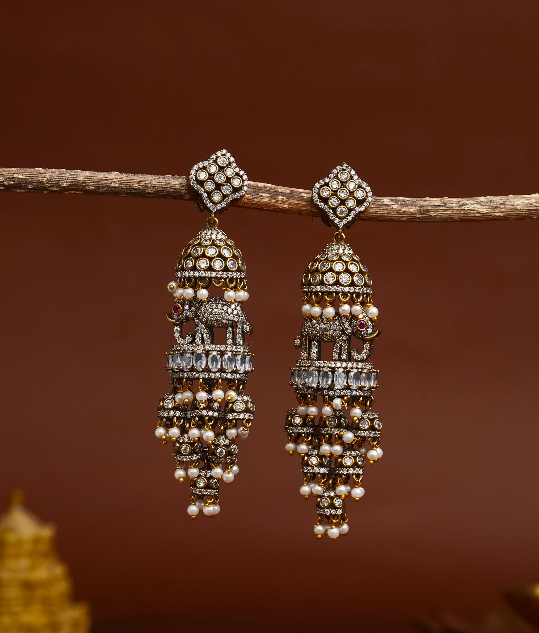 VICTORIAN ELEPHANT EARRINGS