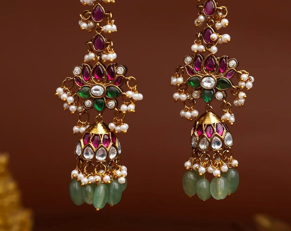 LOTUS KEMP MATTIL EARRINGS