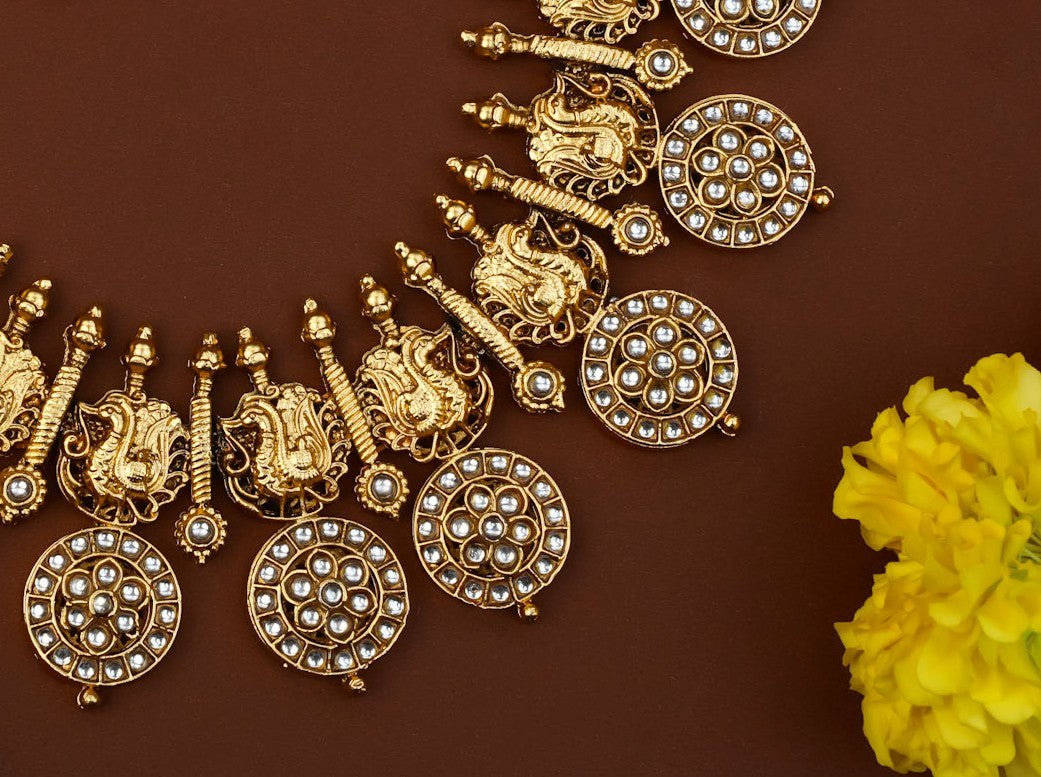 PEACOCK KUNDAN NECKLACE