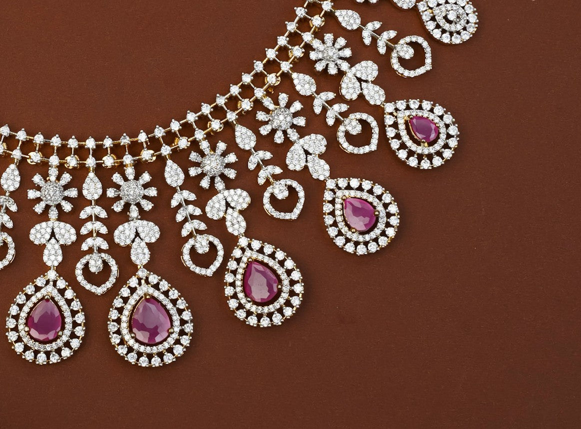 DIAMOND REPLICA NECKPIECE (RUBY)