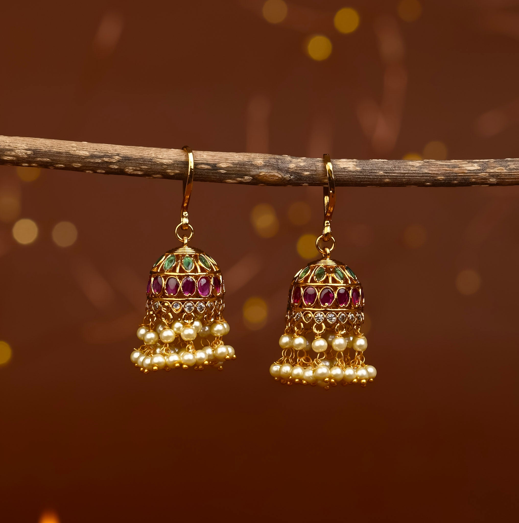 KEMP PEARL JHUMKAS