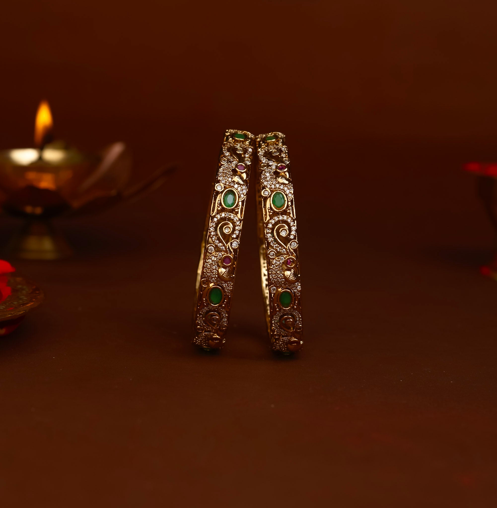 VICTORIAN PEACOCK BANGLES
