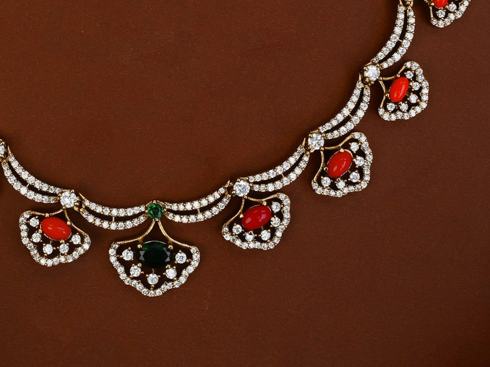 EMERALD CORAL NECKPIECE