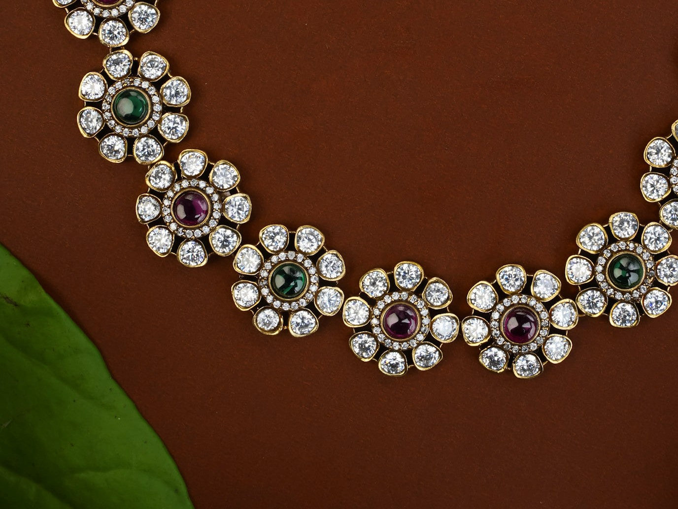 FLORAL MOISSANITE CHOKER / NECKPIECE