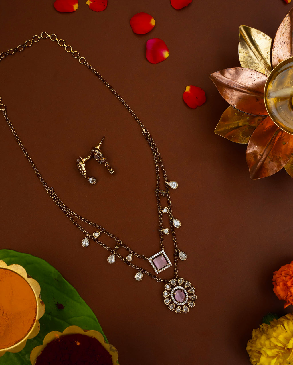 DOUBLE LAYER PENDANT CHAIN