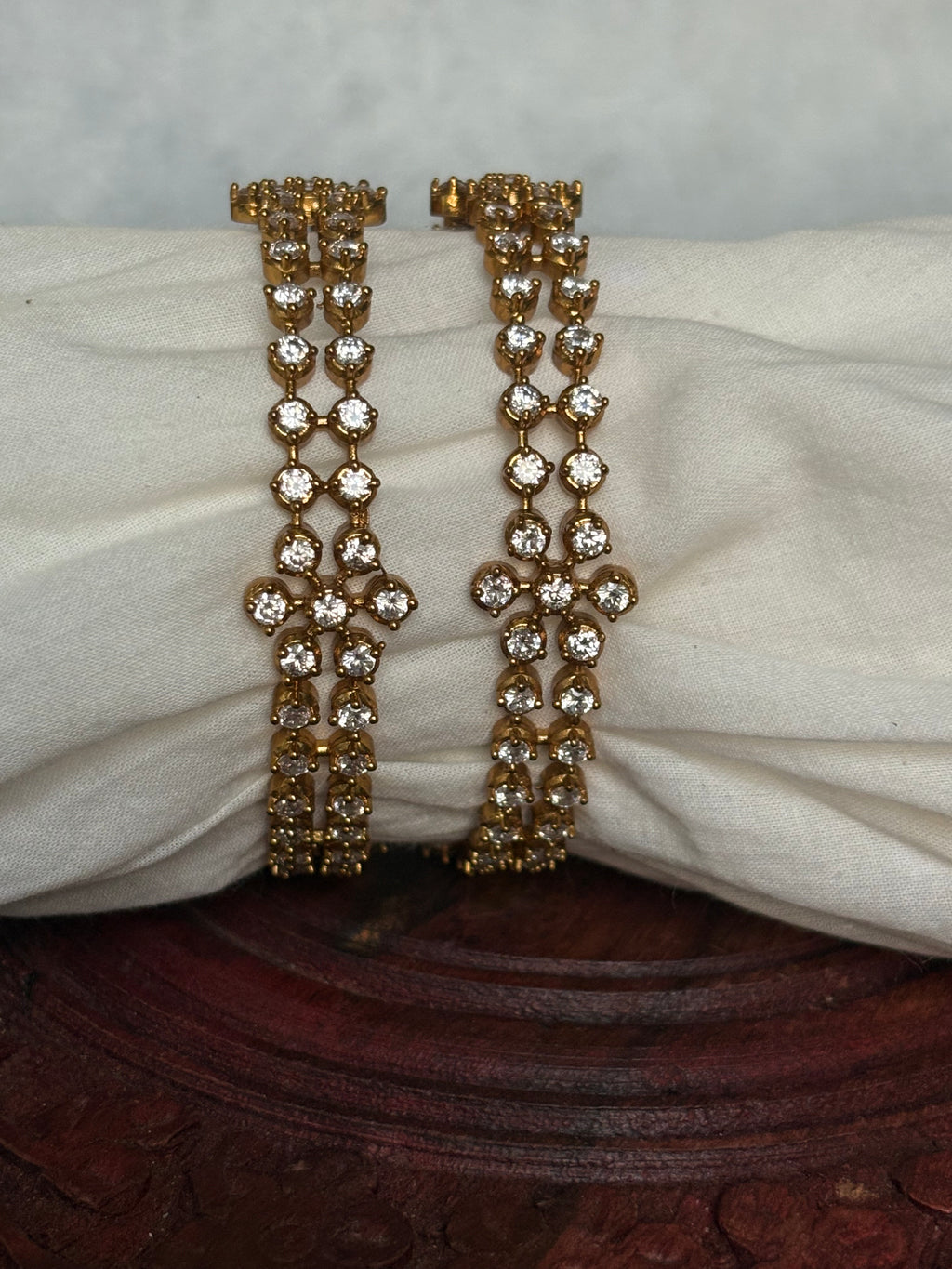 Diamond look alike bangles