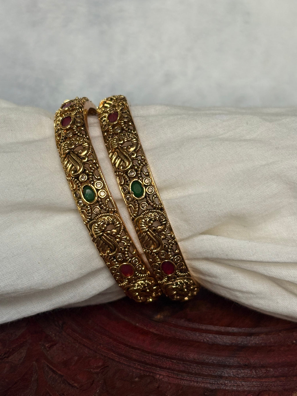 Peacock bangles