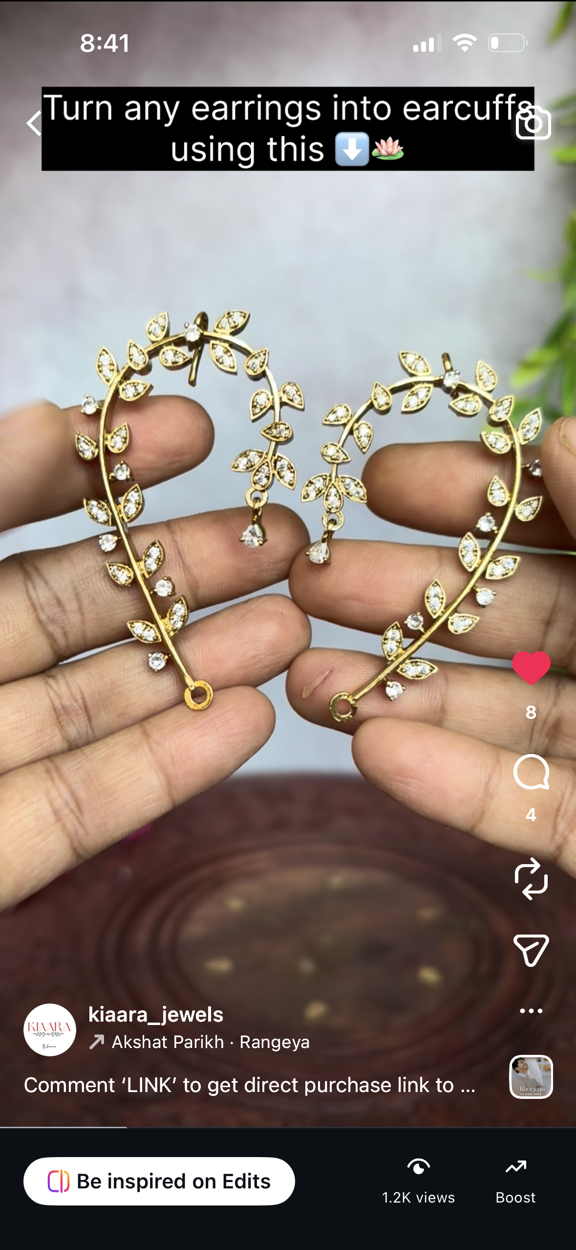 Detachable earcuffs