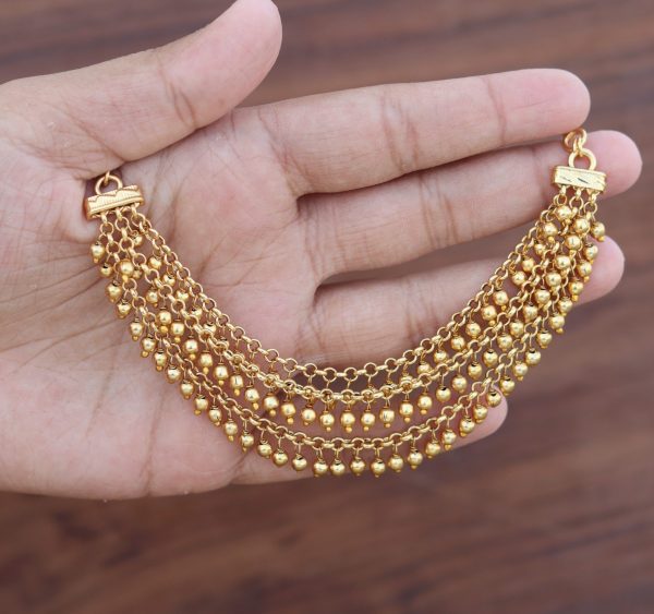 3 LAYERED GOLD EARCHAINS