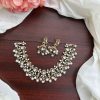 MOISSANITE PEARL NECKSET