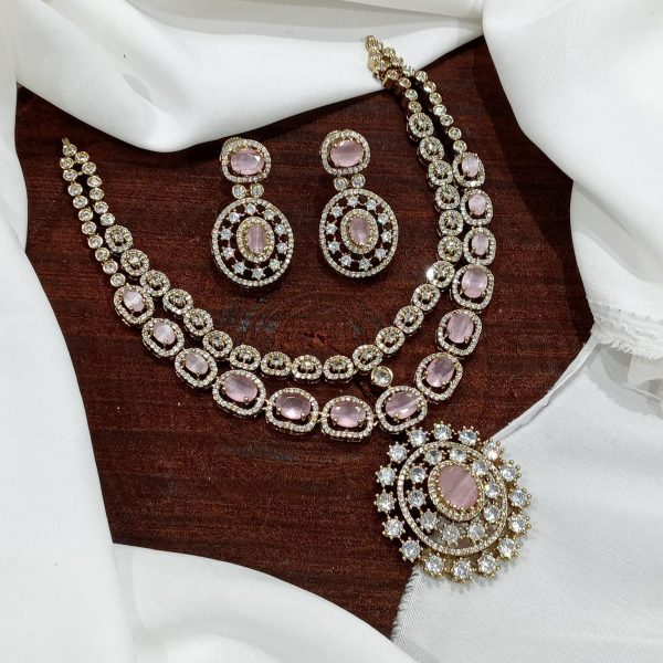 DOUBLE LAYER VICTORIAN NECKSET (PINK)