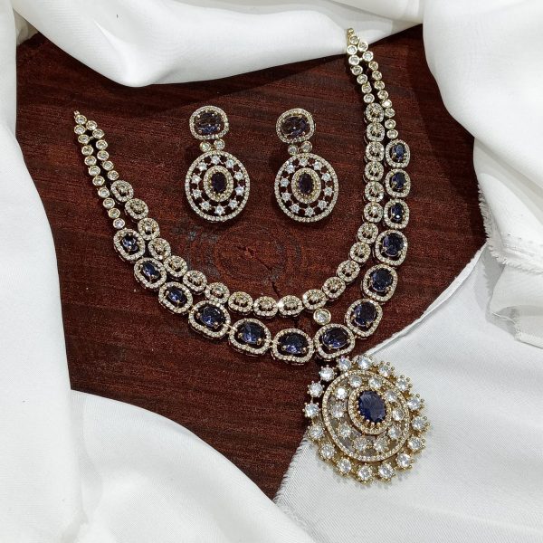 DOUBLE LAYER VICTORIAN NECKPIECE(PURPLE)