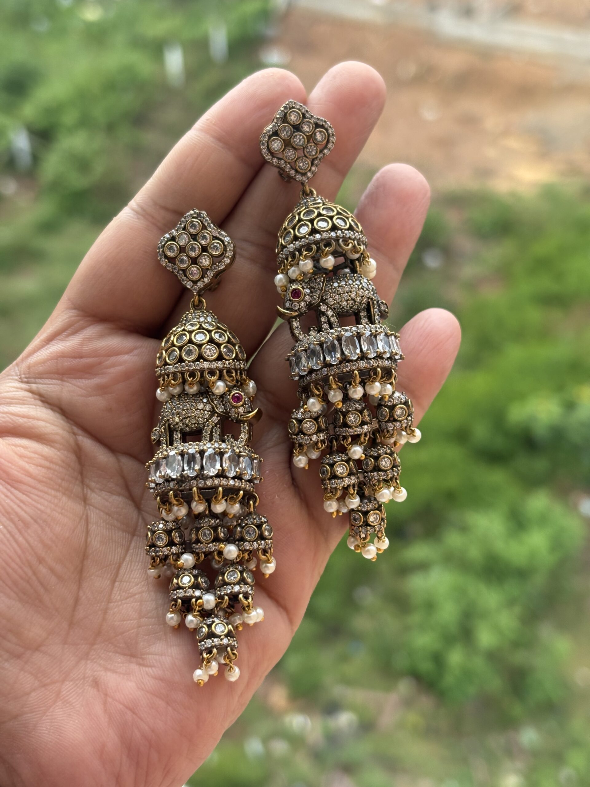 Victorian statement earrings